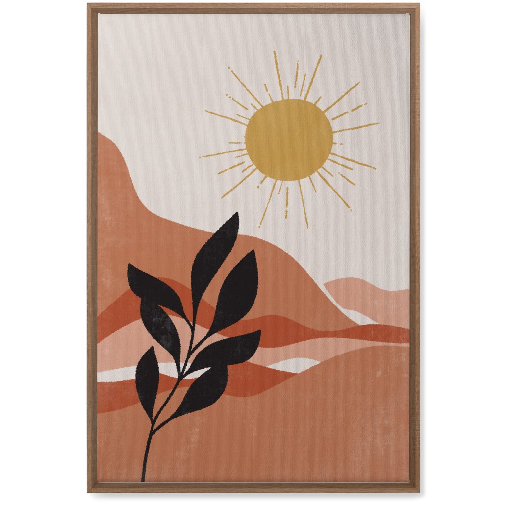 Earthen Landscape - Terracotta Wall Art, Natural, Single piece, Canvas, 20x30, Pink