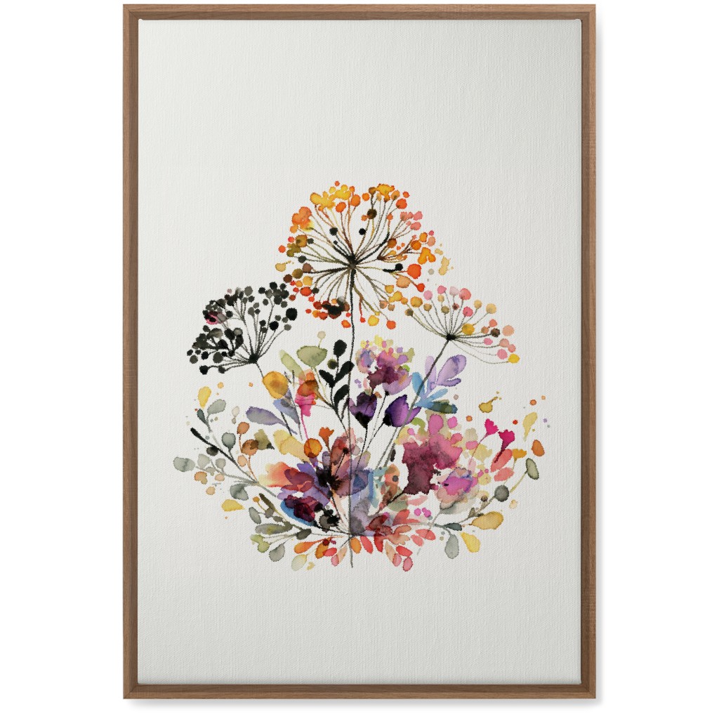 Wild Florals & Grasses - Multi Wall Art, Natural, Single piece, Canvas, 20x30, Multicolor