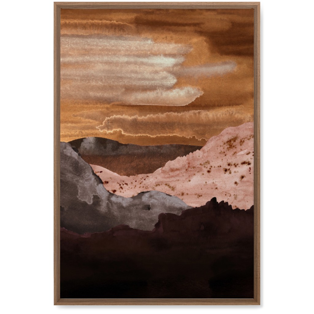 Canyon Sunset Wall Art, Natural, Single piece, Canvas, 20x30, Orange