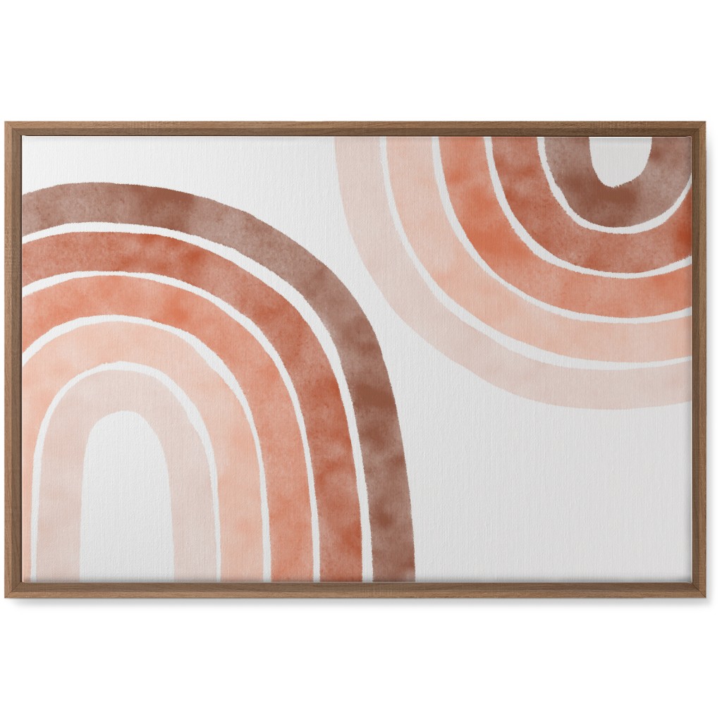Boho Rainbows - Warm Neutral Wall Art, Natural, Single piece, Canvas, 20x30, Pink