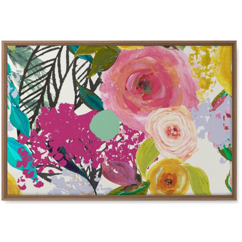 Autumn Blooms - Bright Wall Art, Natural, Single piece, Canvas, 20x30, Multicolor
