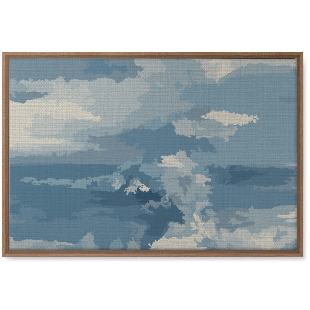 Rough Seas in My Dreams - Blue Wall Art, Natural, Single piece, Canvas, 20x30, Blue