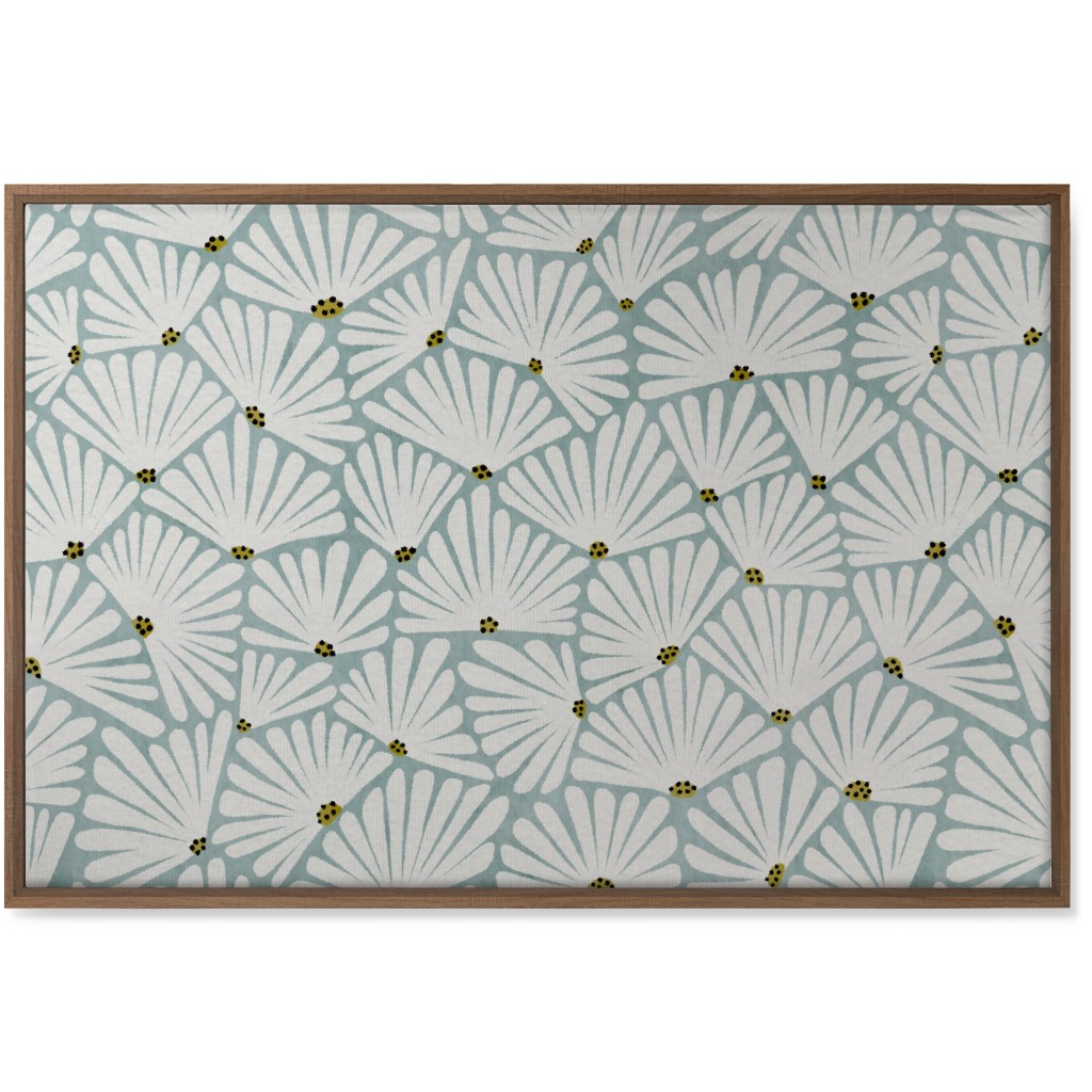 Solie Wall Art, Natural, Single piece, Canvas, 24x36, Blue, Smoke