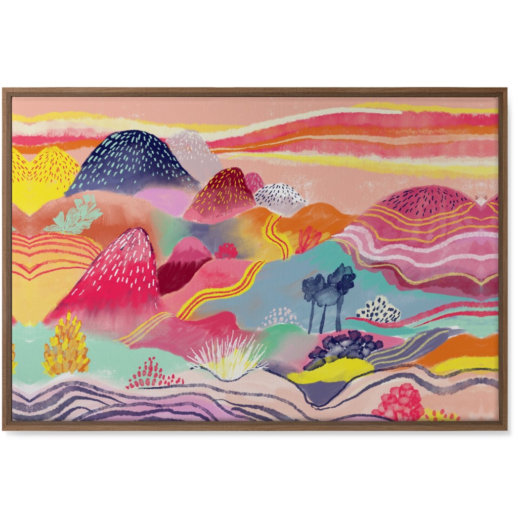 Dreamy Hills - Vibrant Wall Art, Natural, Single piece, Canvas, 24x36, Multicolor