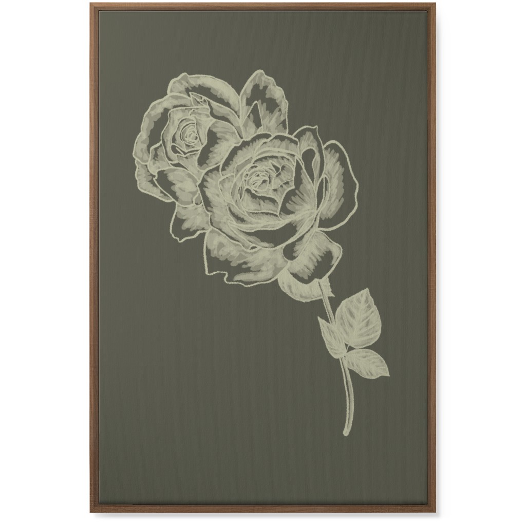 Rose - Neutral Wall Art, Natural, Single piece, Canvas, 24x36, Brown