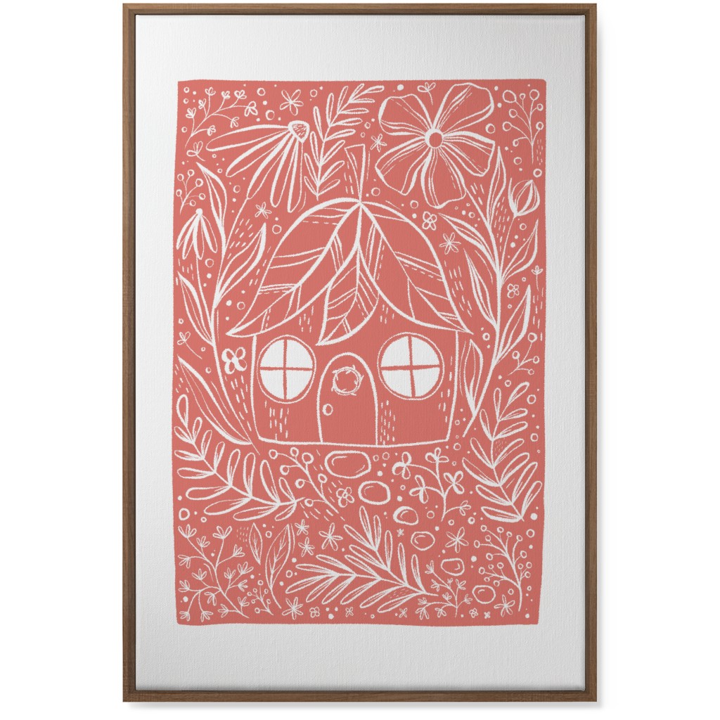 Fairy House - Pink Wall Art, Natural, Single piece, Canvas, 24x36, Pink