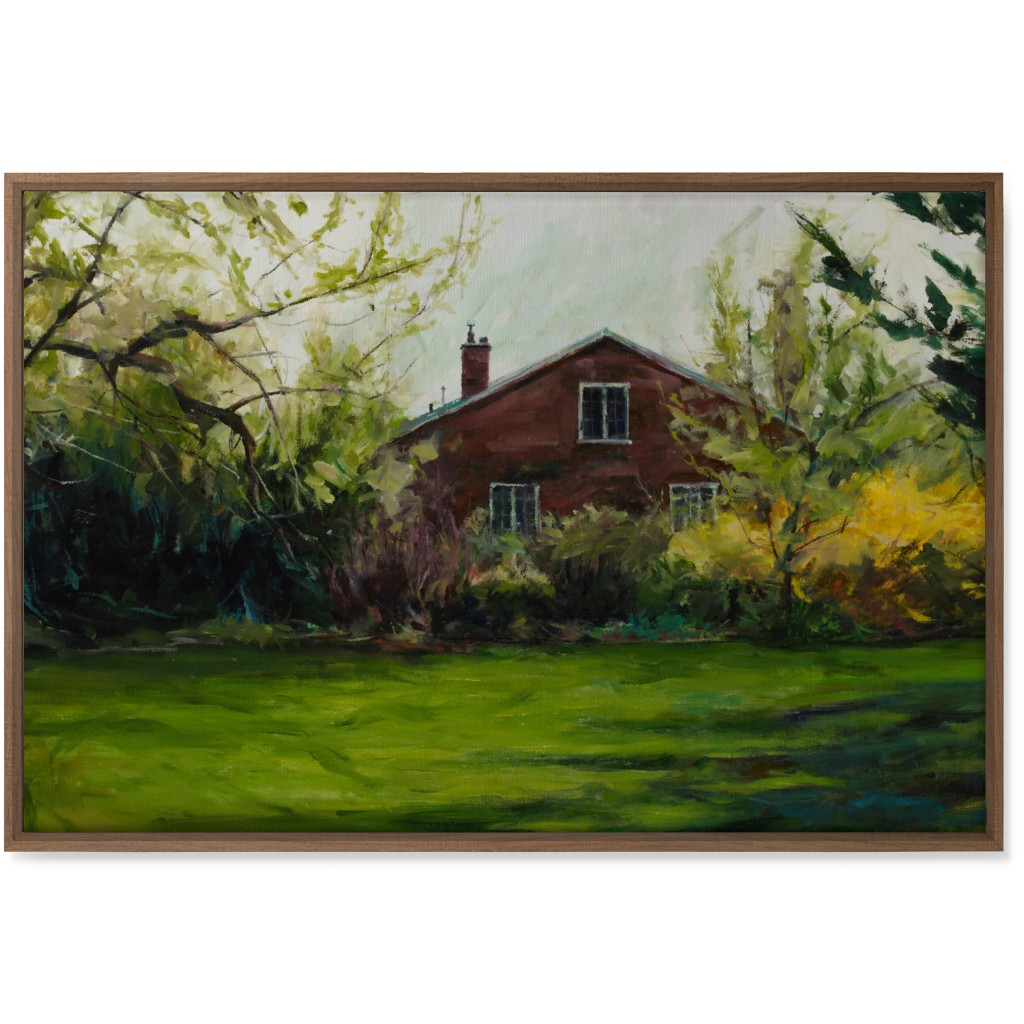 Kays View Painting Wall Art, Natural, Single piece, Canvas, 24x36, Green, Classic Green