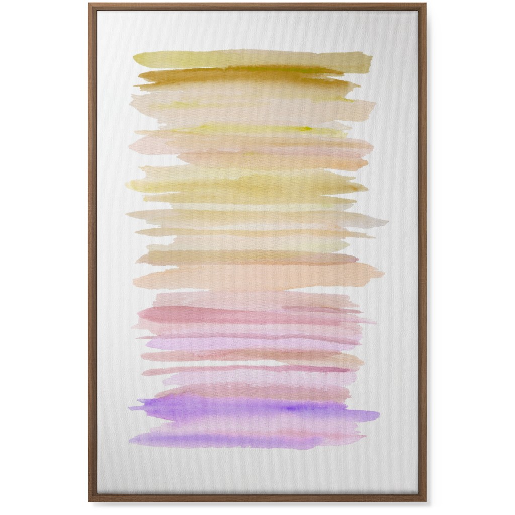 Watercolor Ocean Seashore Wall Art, Natural, Single piece, Canvas, 24x36, Purple