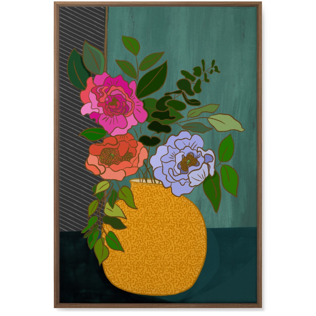 April - Multi Wall Art, Natural, Single piece, Canvas, 24x36, Multicolor