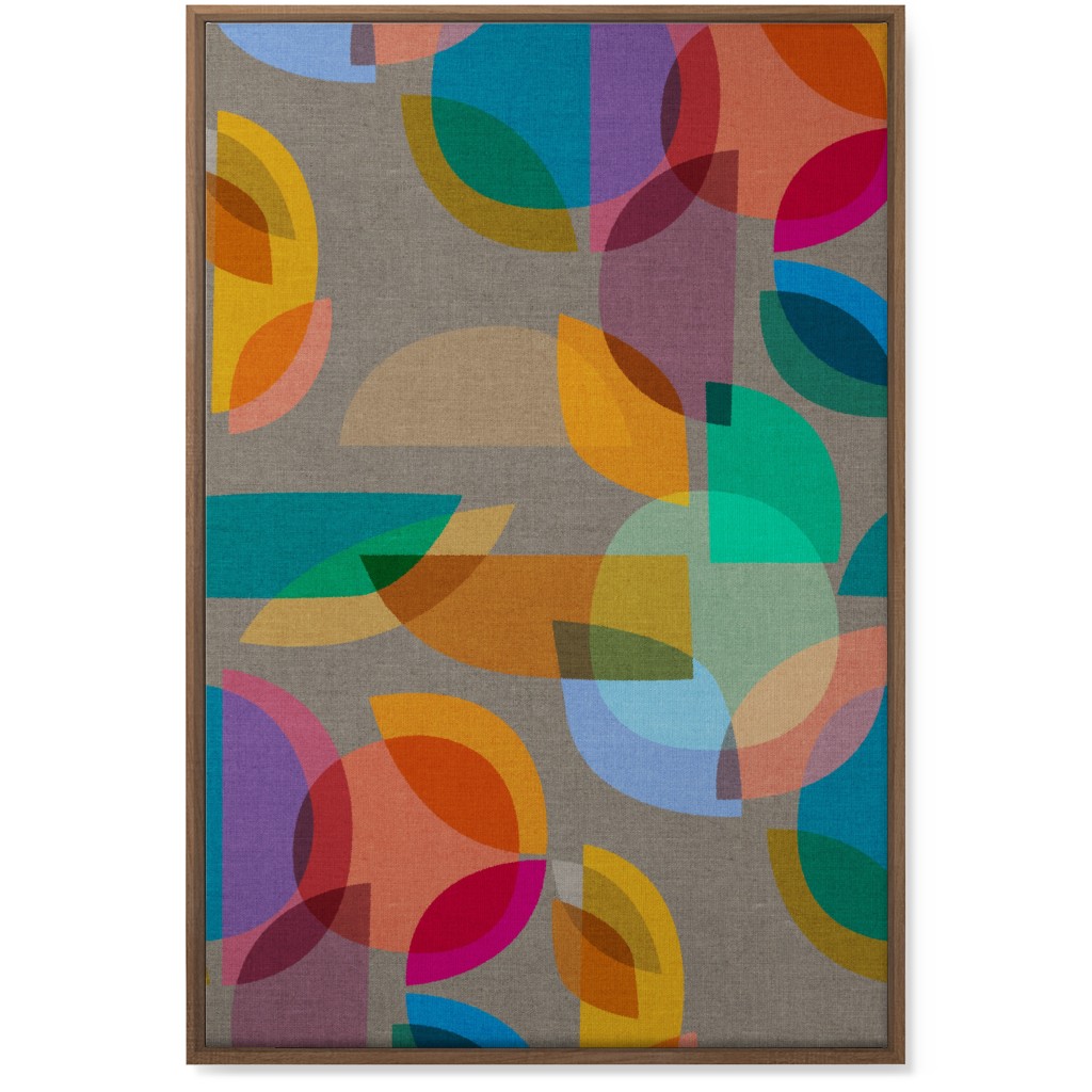 Mid Century Prism - Multi Wall Art, Natural, Single piece, Canvas, 24x36, Multicolor