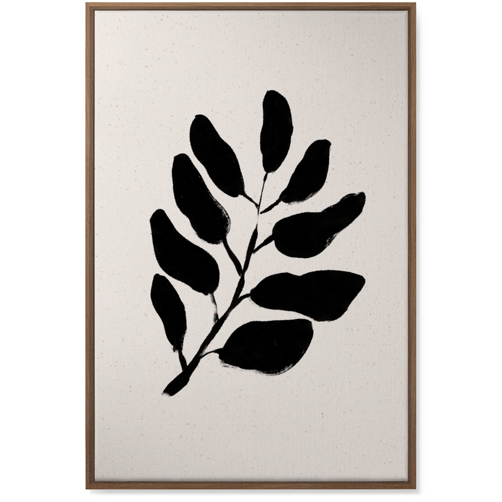 Acryl Leaf - Neutral Wall Art, Natural, Single piece, Canvas, 24x36, Beige