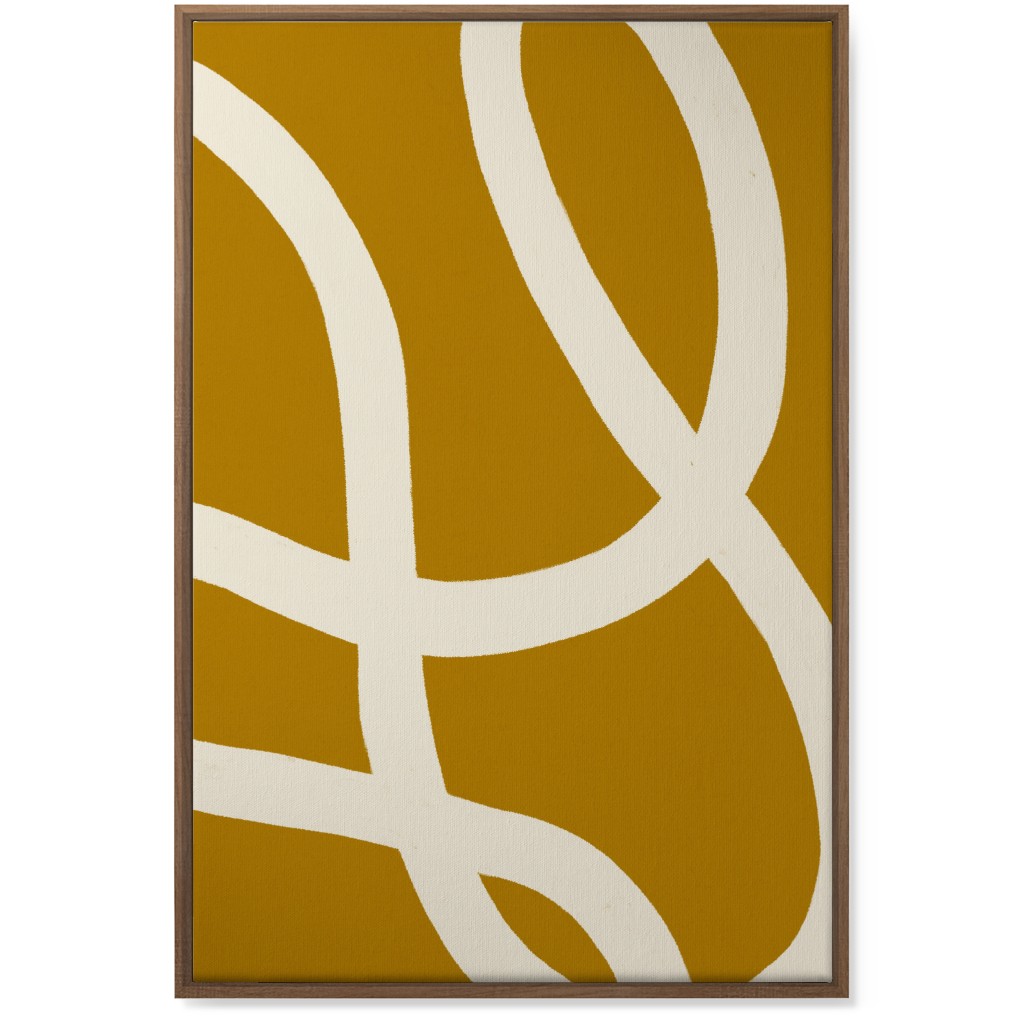 Tangled Brush Strokes I Wall Art, Natural, Single piece, Canvas, 24x36, Yellow