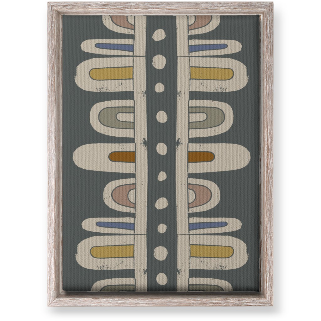 Hills Block Wall Art, Rustic, Single piece, Canvas, 10x14, Gray, Metal