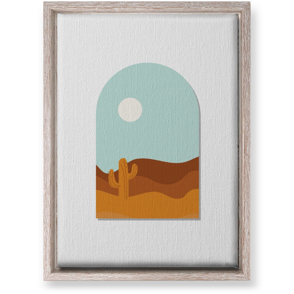 Abstract Landscapes in Windows Wall Art, Rustic, Single piece, Canvas, 10x14, Multicolor