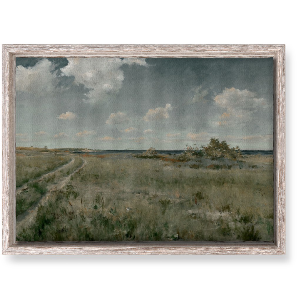 Coastal Plains Wall Art, Rustic, Single piece, Canvas, 10x14, Green, Classic Green