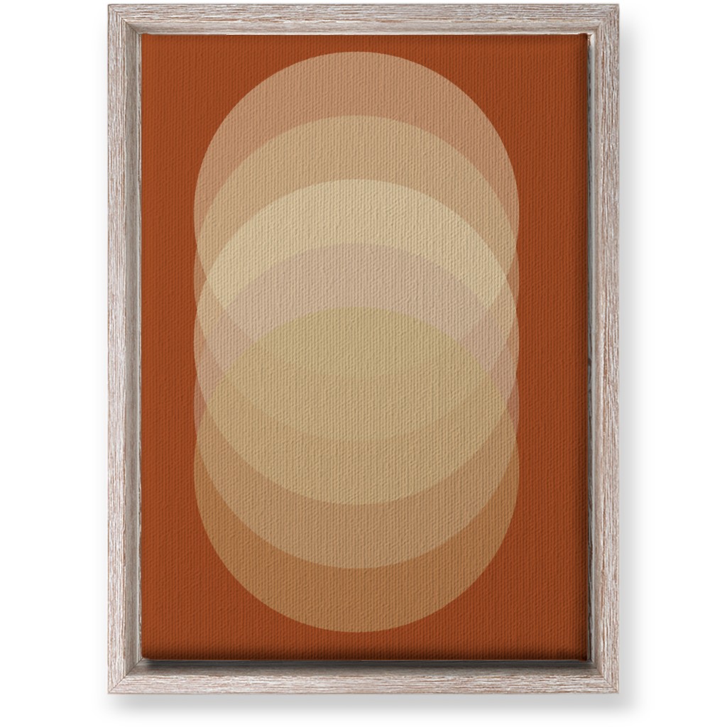 Abstract Sunrise - Orange Wall Art, Rustic, Single piece, Canvas, 10x14, Orange