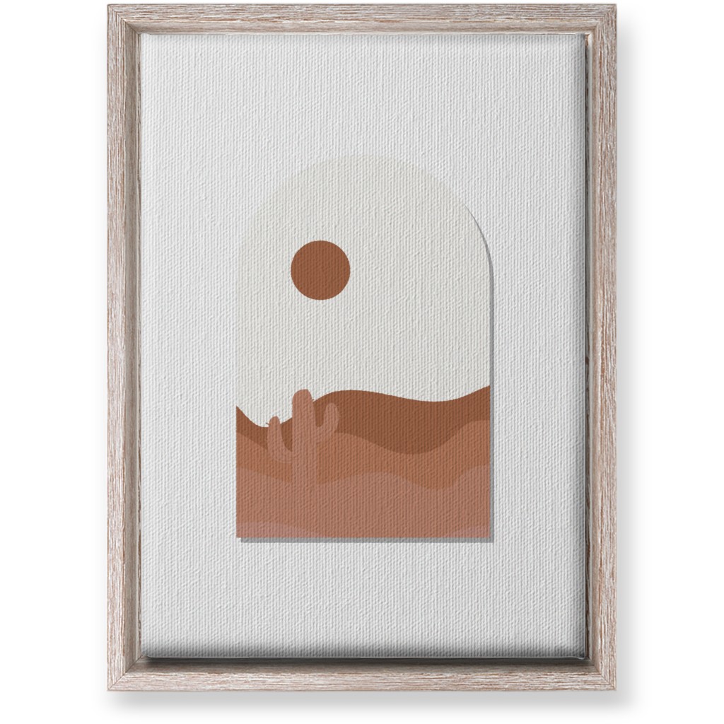Abstract Landscapes in Windows Wall Art, Rustic, Single piece, Canvas, 10x14, Pink