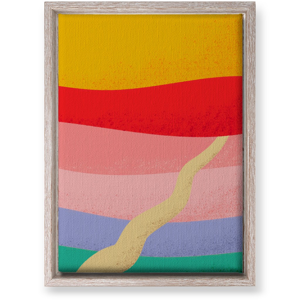 Road To Nowhere - Warm Wall Art, Rustic, Single piece, Canvas, 10x14, Multicolor