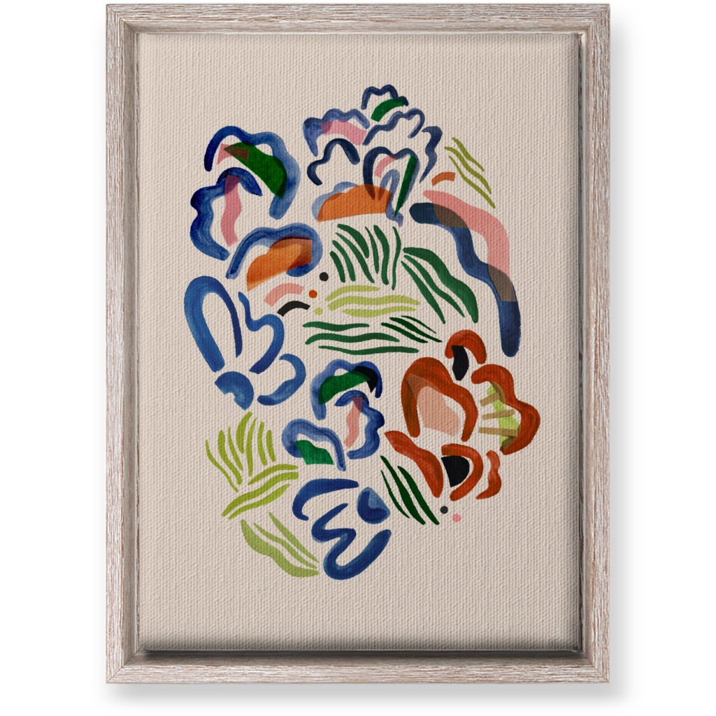 Garden Watercolor - Multi Wall Art, Rustic, Single piece, Canvas, 10x14, Multicolor