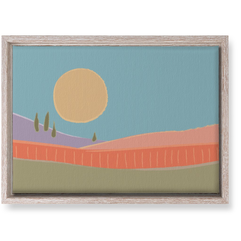 Simple Landscape Wall Art, Rustic, Single piece, Canvas, 10x14, Multicolor