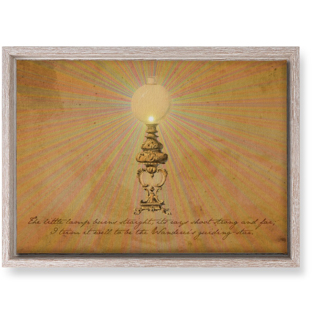 the Lamp - Orange Wall Art, Rustic, Single piece, Canvas, 10x14, Orange, Orange