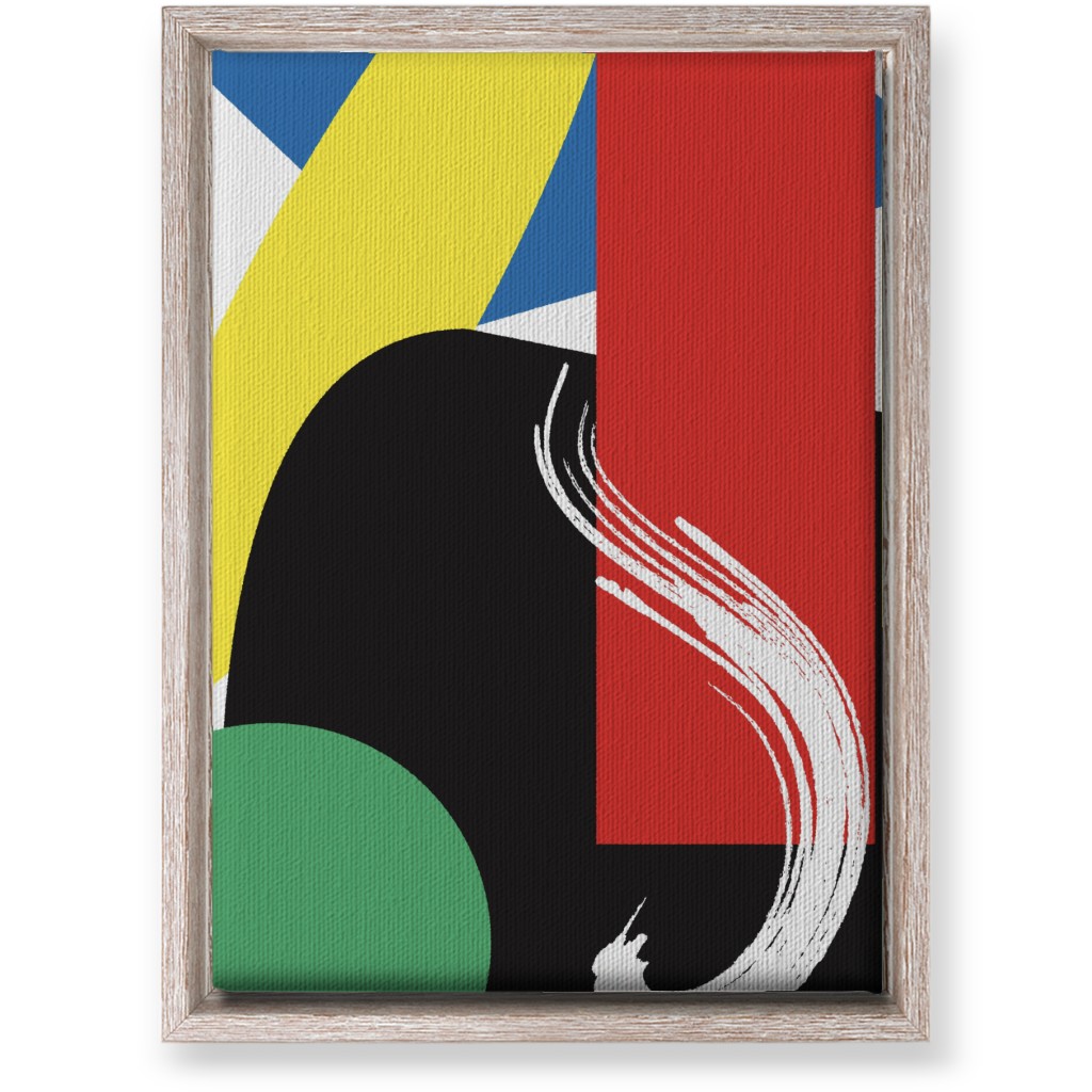 Abstract Colors Wall Art, Rustic, Single piece, Canvas, 10x14, Multicolor, Cinnamon