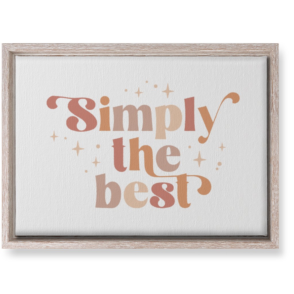 Simply the Best Wall Art, Rustic, Single piece, Canvas, 10x14, Pink