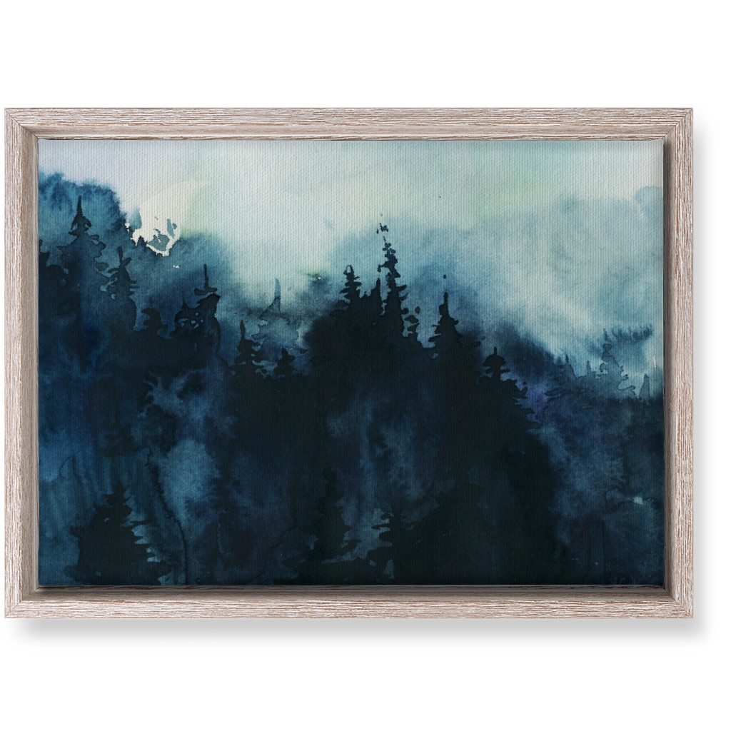 Smoky Mountains - Multi Wall Art, Rustic, Single piece, Canvas, 10x14, Blue