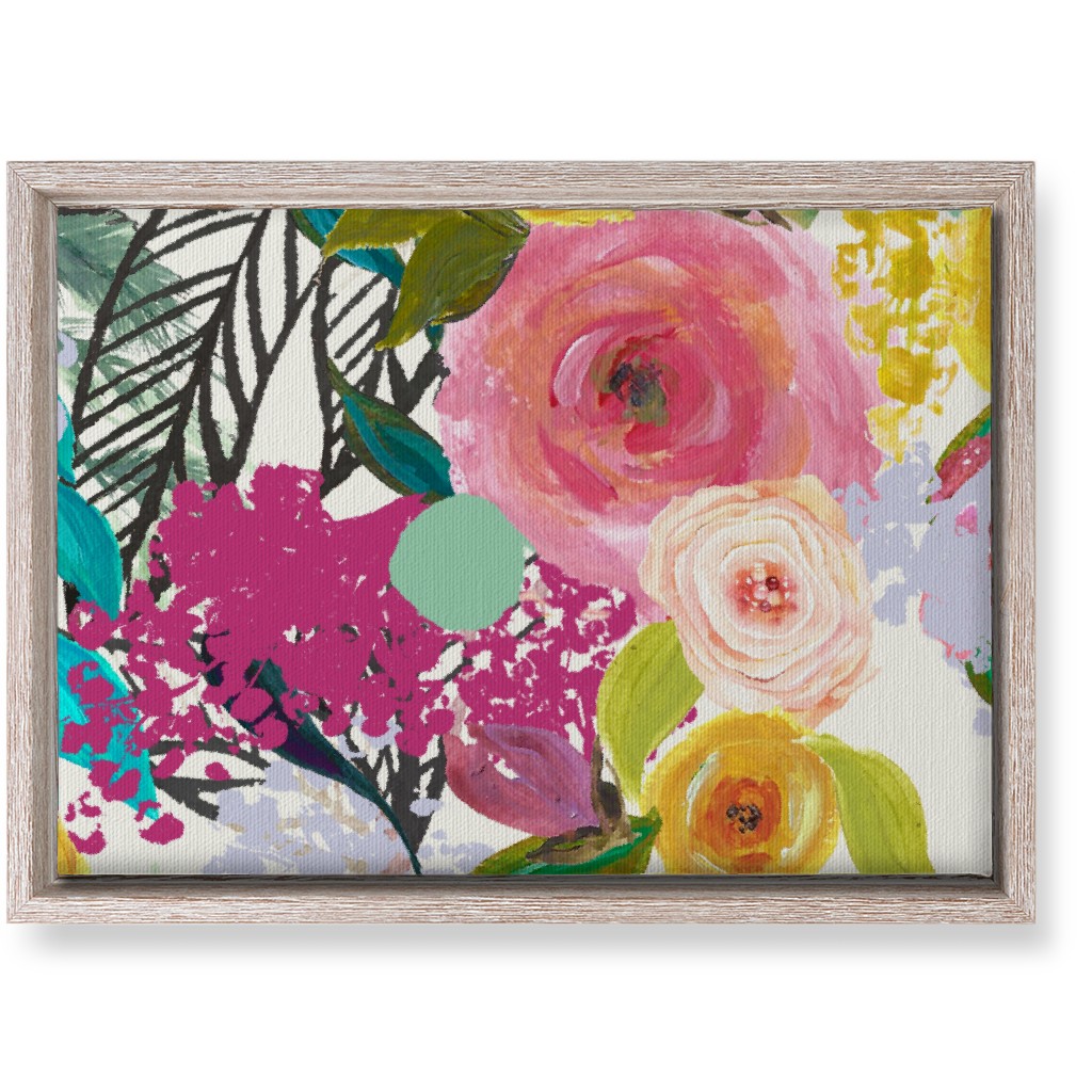 Autumn Blooms - Bright Wall Art, Rustic, Single piece, Canvas, 10x14, Multicolor