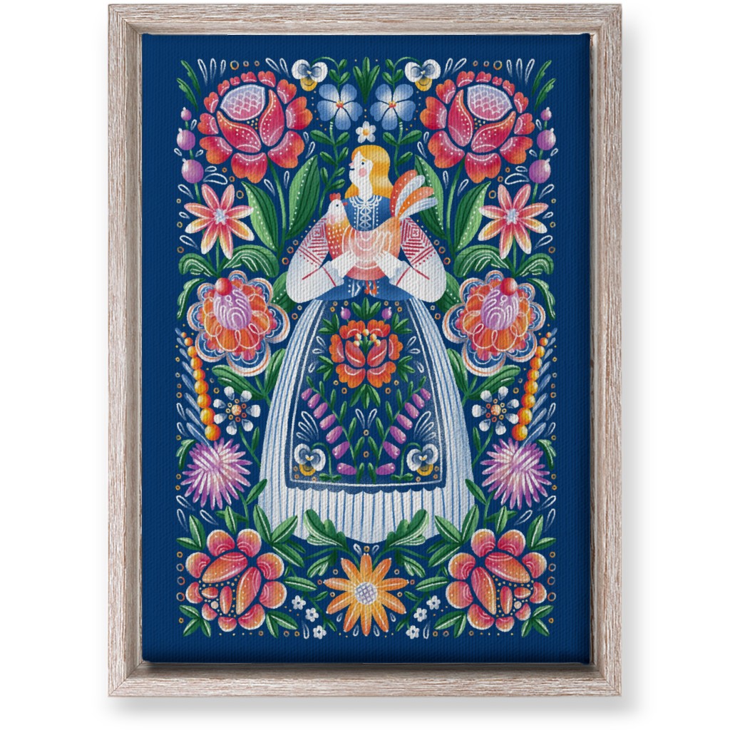 Belarusian Folk Art - Multi Wall Art, Rustic, Single piece, Canvas, 10x14, Multicolor
