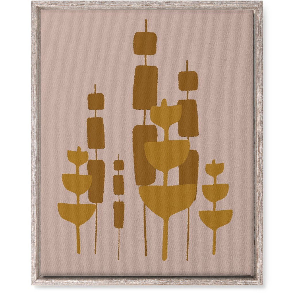 Cattail & Pods Wall Art, Rustic, Single piece, Canvas, 16x20, Pink, Alpaca