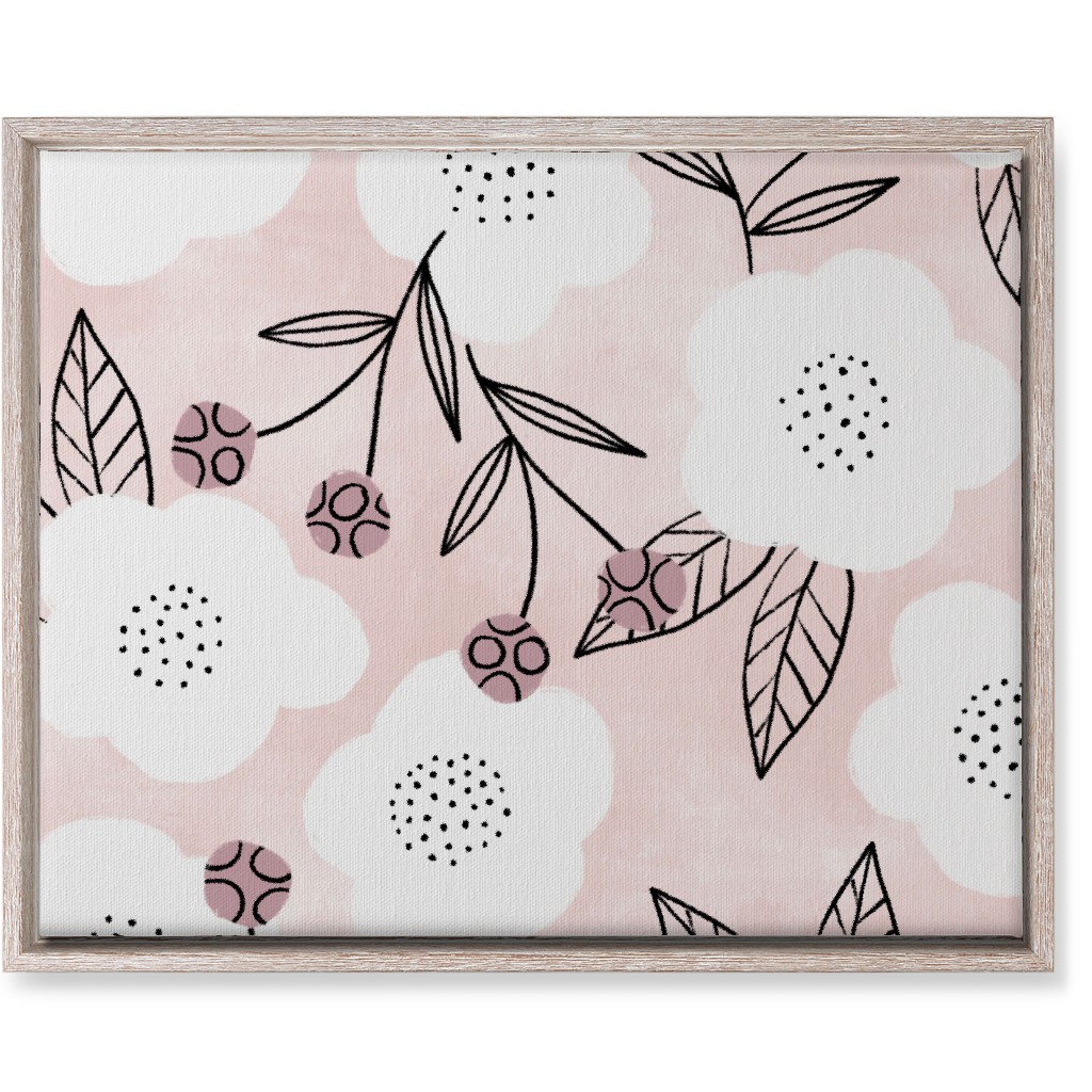 Arlene Floral - Pink Wall Art, Rustic, Single piece, Canvas, 16x20, Pink