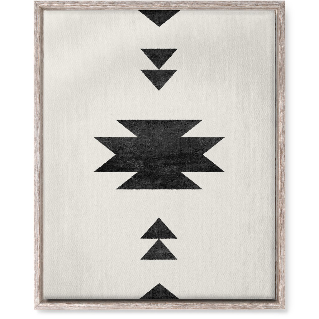 Aztec Southwest - Neutral Wall Art, Rustic, Single piece, Canvas, 16x20, Beige, Pearl