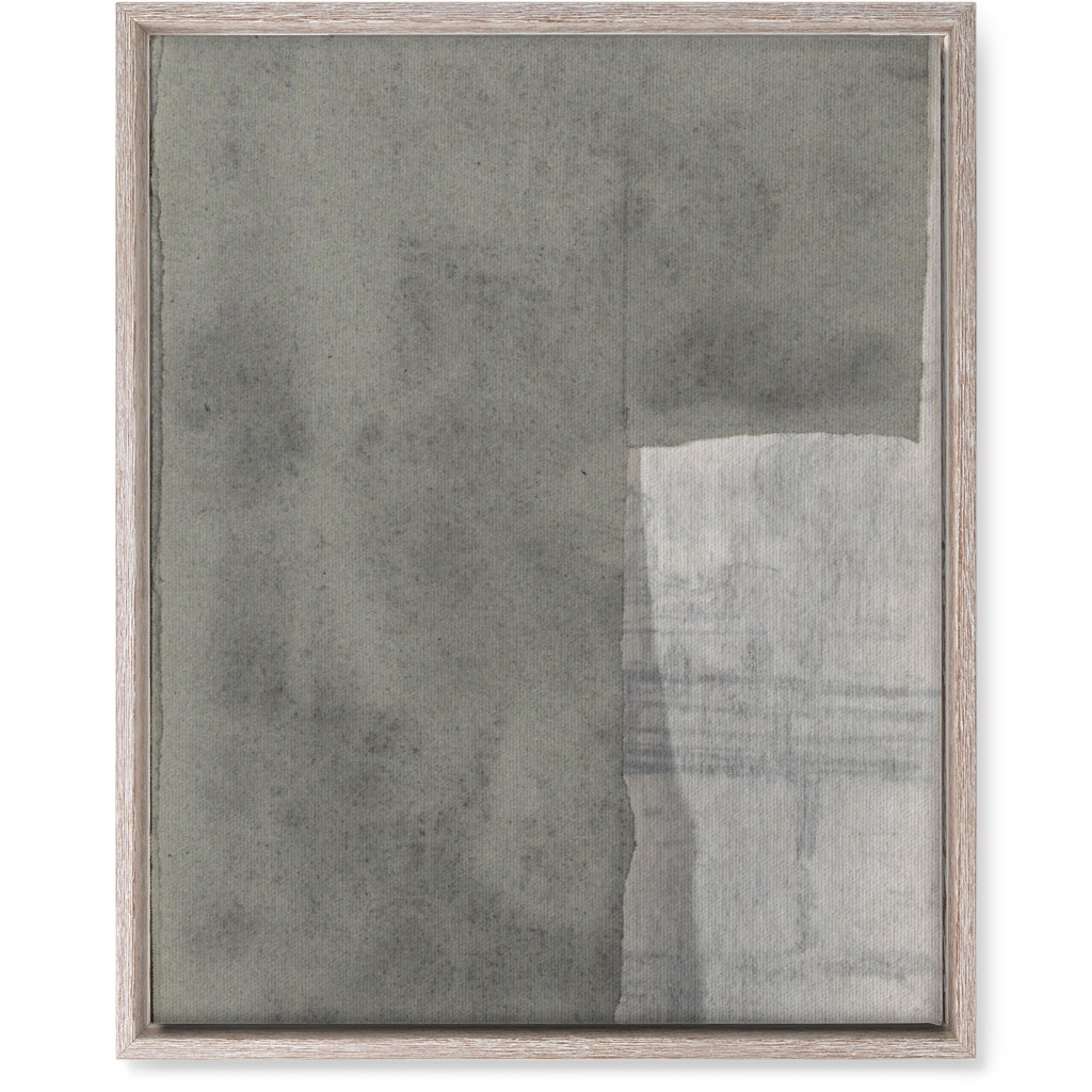 Right Graphite Diptych Wall Art, Rustic, Single piece, Canvas, 16x20, Gray, Gray