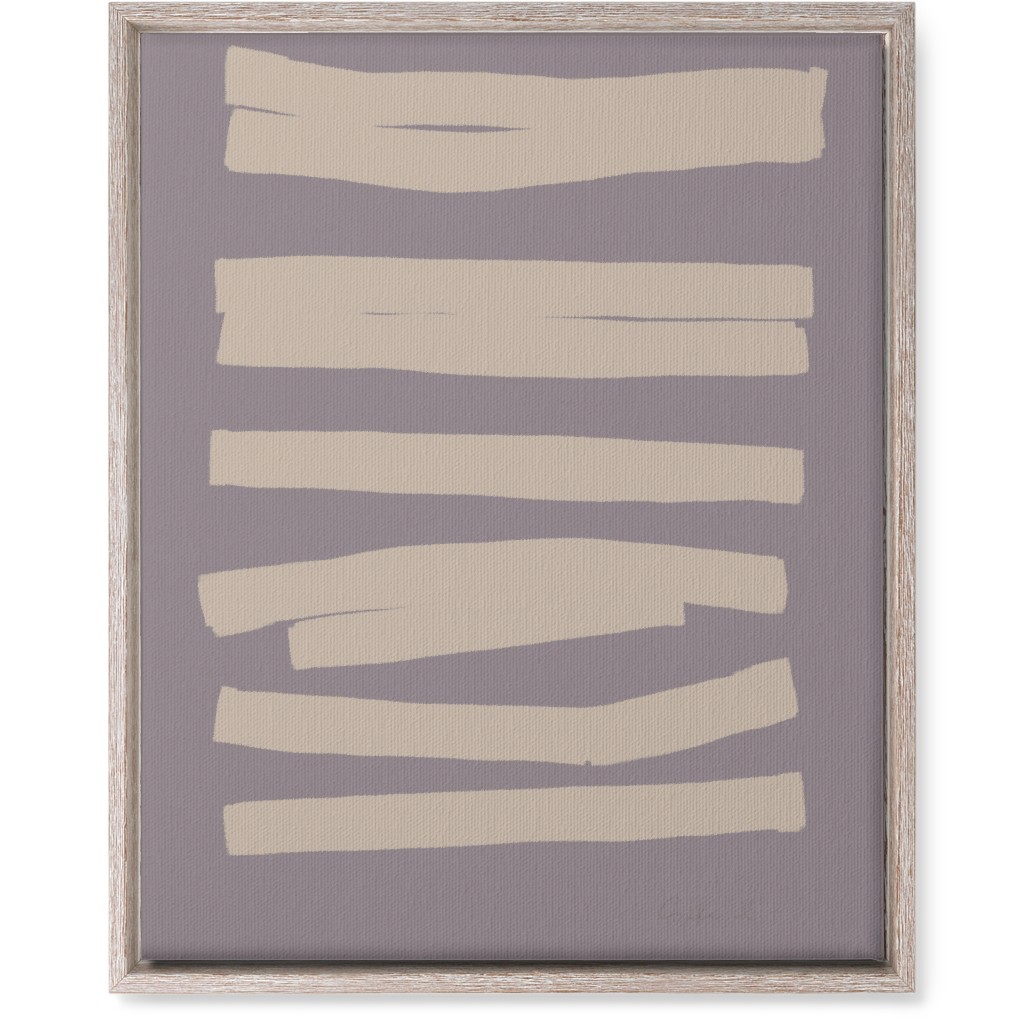 Abstract Bold Stripes I Wall Art, Rustic, Single piece, Canvas, 16x20, Purple, Clay
