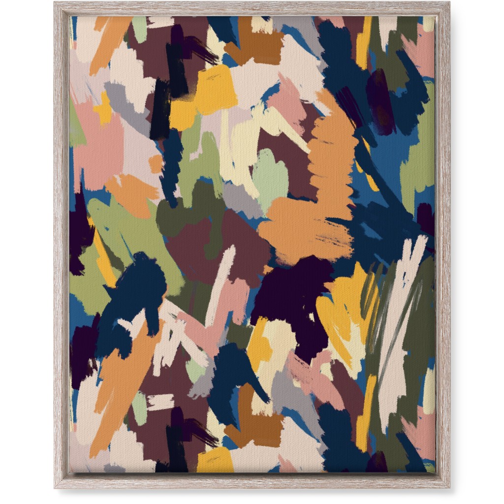 Abstract Scratches - Multi Wall Art, Rustic, Single piece, Canvas, 16x20, Multicolor