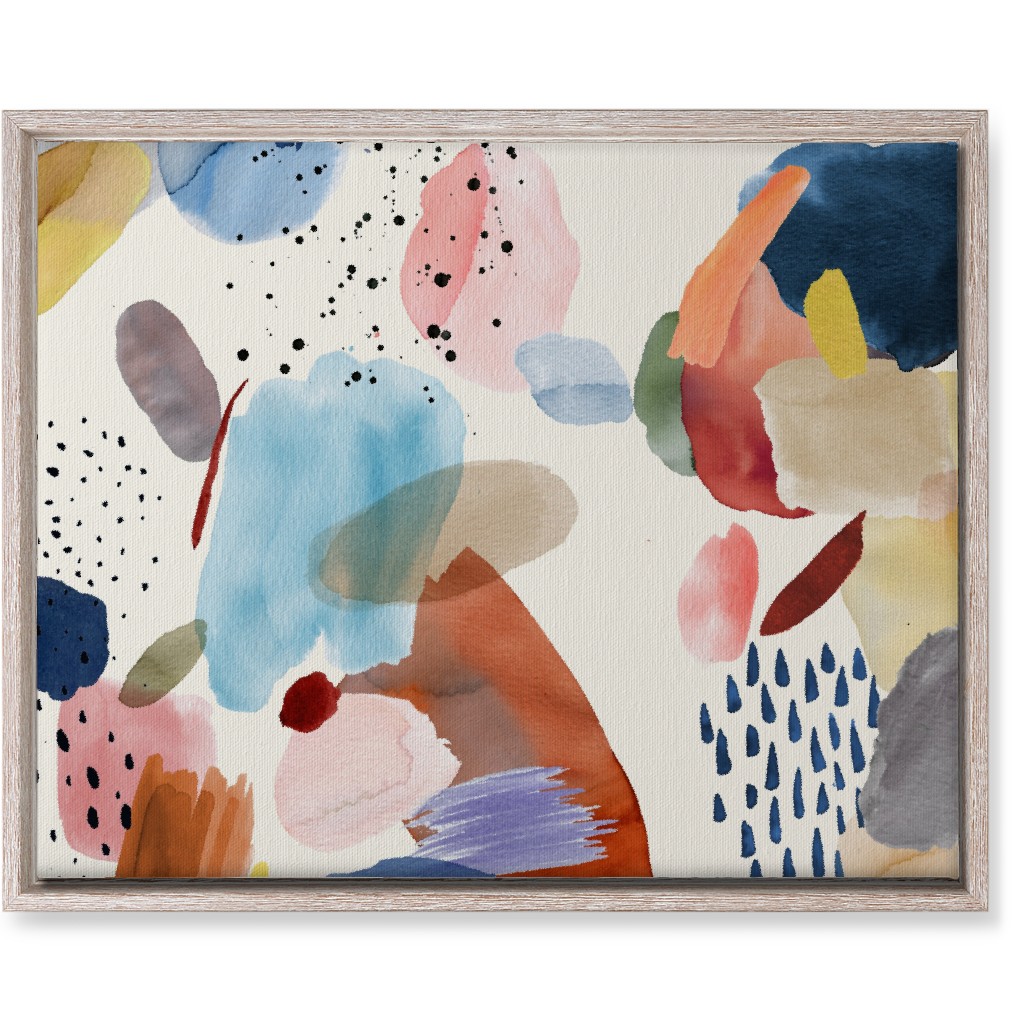 Mineral Abstract - Multi Wall Art, Rustic, Single piece, Canvas, 16x20, Multicolor