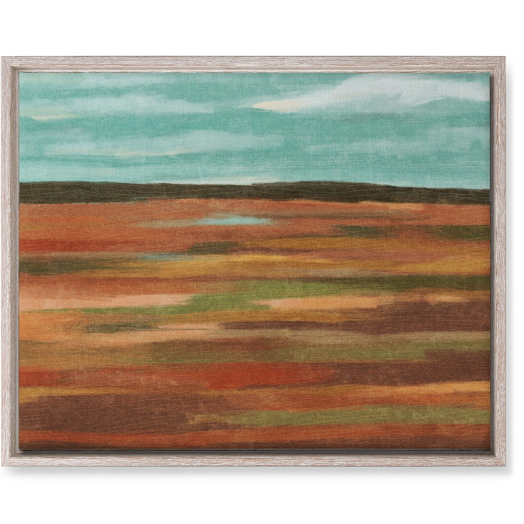 Autumn Fields Wall Art, Rustic, Single piece, Canvas, 16x20, Multicolor