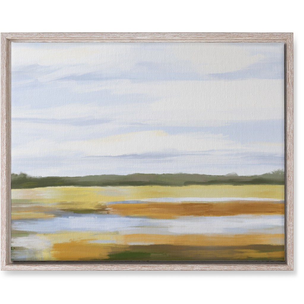 Golden Marsh Wall Art, Rustic, Single piece, Canvas, 16x20, Multicolor