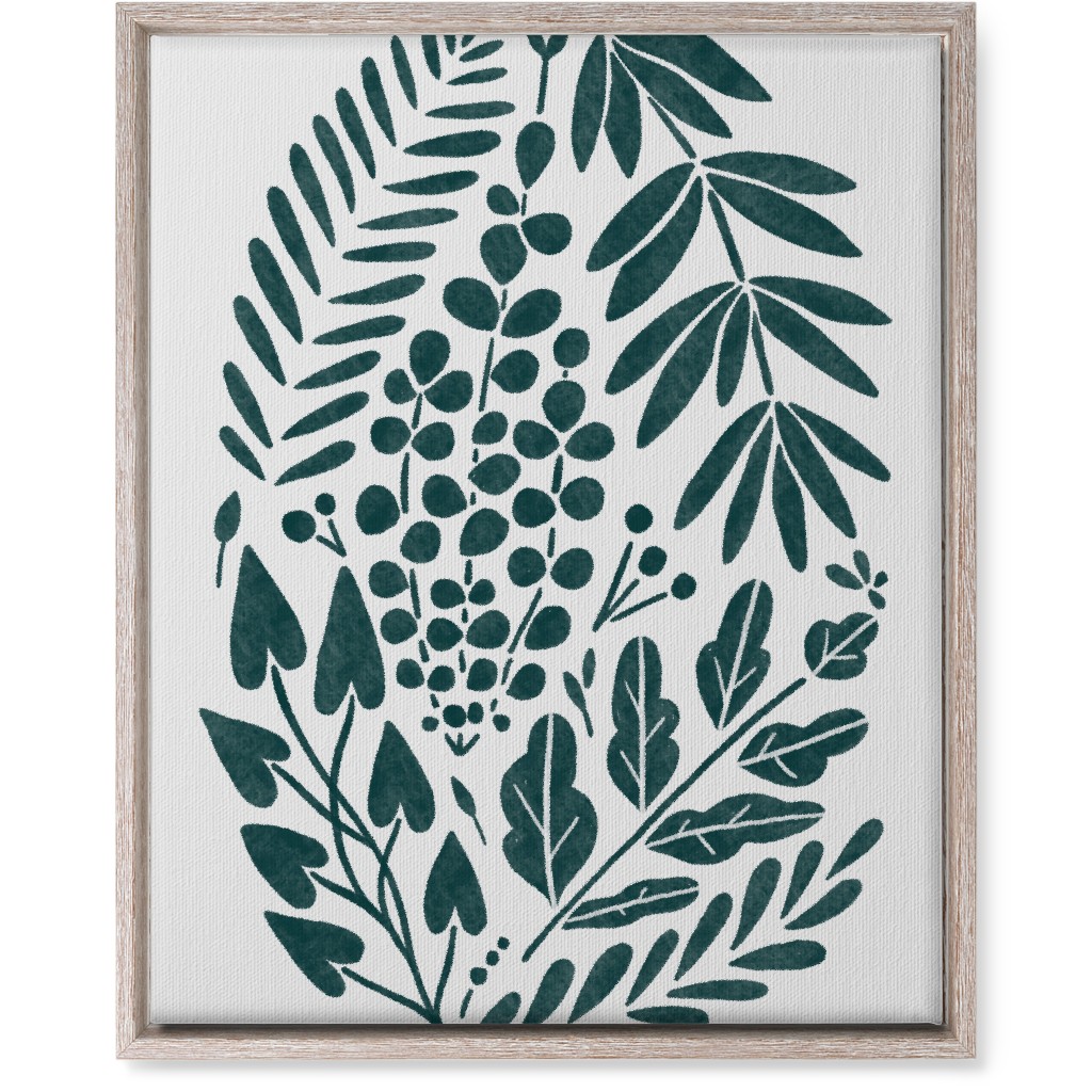 Botanical Composition Wall Art, Rustic, Single piece, Canvas, 16x20, Green, Hemlock