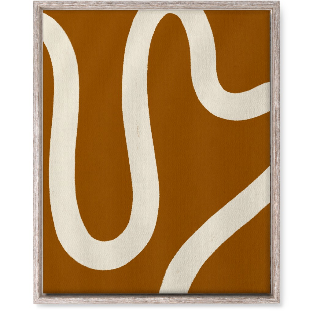 Tangled Brush Strokes Iii Wall Art, Rustic, Single piece, Canvas, 16x20, Orange, Earth