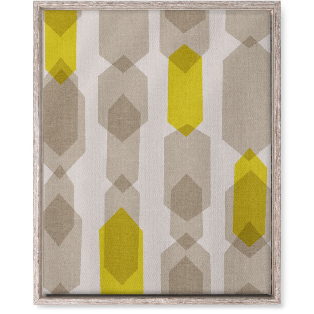 Elements Columns Wall Art, Rustic, Single piece, Canvas, 16x20, Yellow