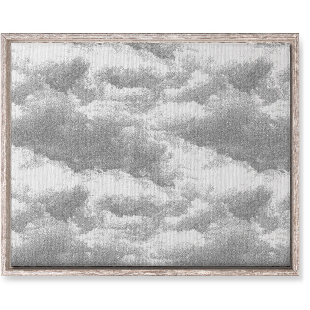 Storm Clouds - Gray Wall Art, Rustic, Single piece, Canvas, 16x20, Gray