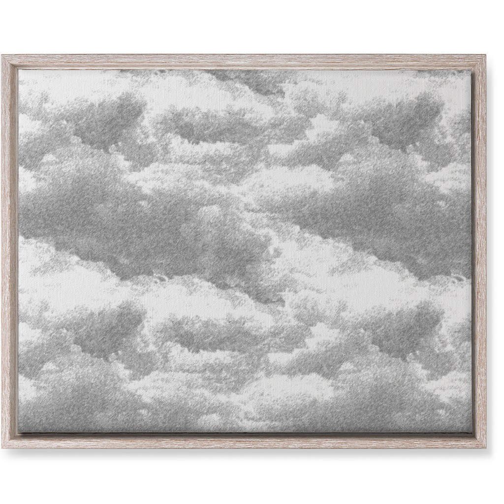 Storm Clouds - Gray Wall Art, Rustic, Single piece, Canvas, 16x20, Gray, Gray