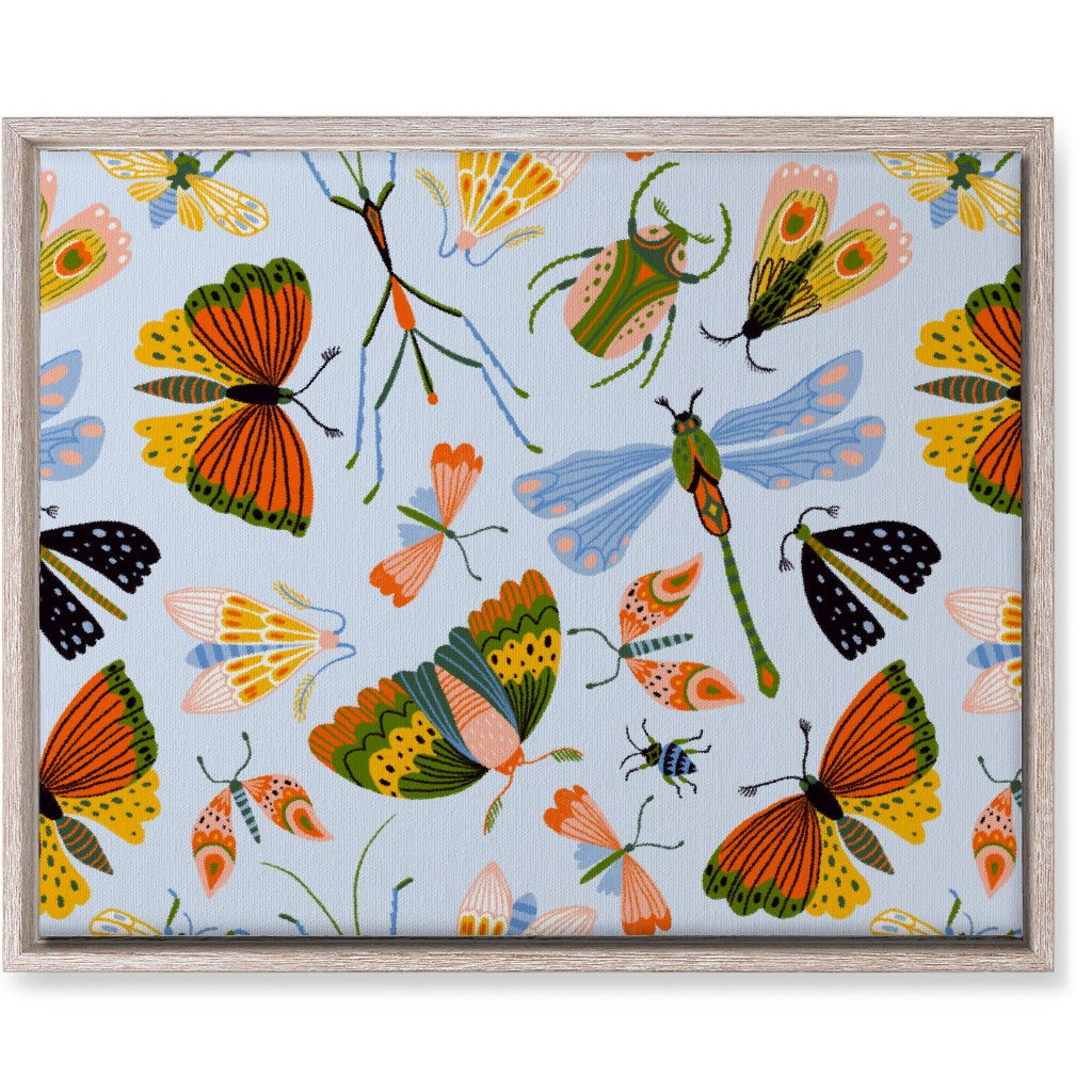 Funny Midges - Multi Wall Art, Rustic, Single piece, Canvas, 16x20, Multicolor