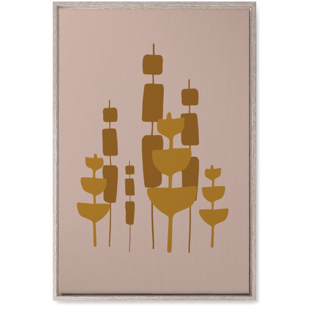 Cattail & Pods Wall Art, Rustic, Single piece, Canvas, 20x30, Pink, Alpaca