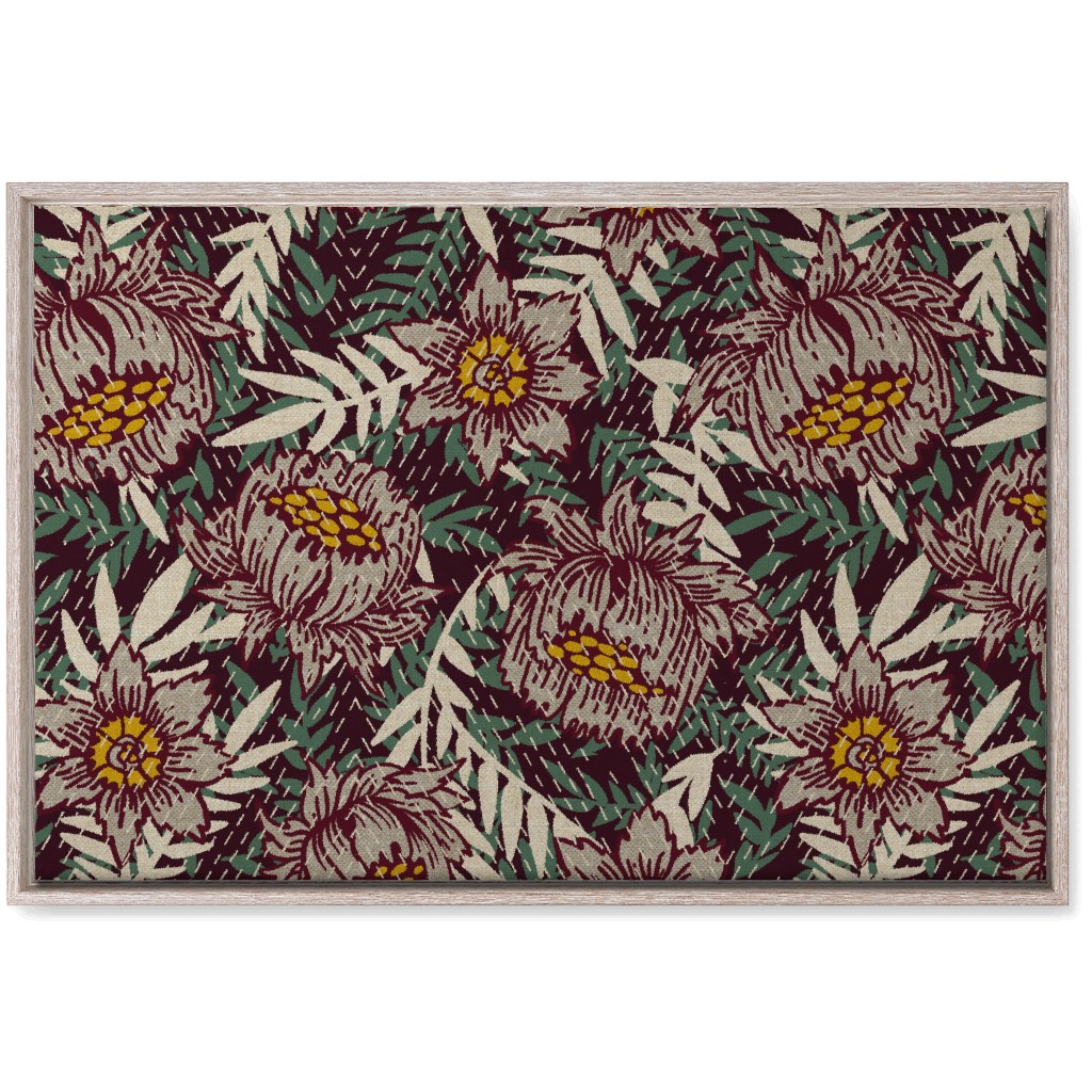 Stella Poppy - Multi Wall Art, Rustic, Single piece, Canvas, 20x30, Multicolor