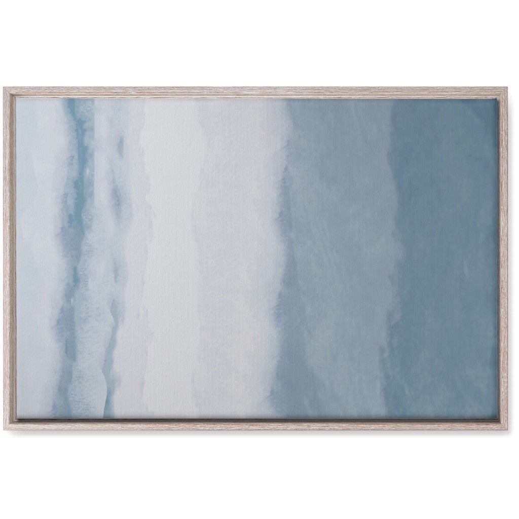 Tranquil Tides - Blue Wall Art, Rustic, Single piece, Canvas, 20x30, Blue