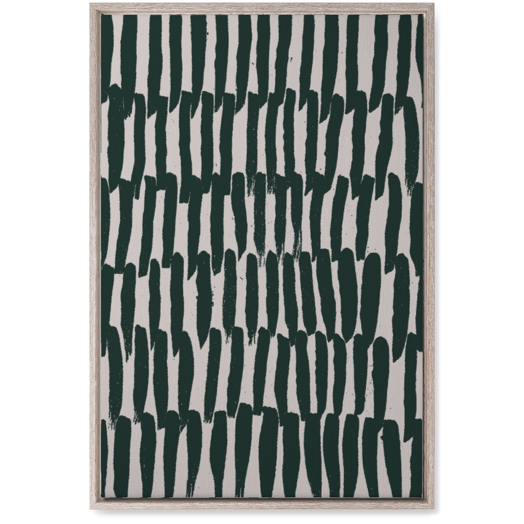 Uneven Stripes - Neutral Wall Art, Rustic, Single piece, Canvas, 20x30, Beige, Pearl