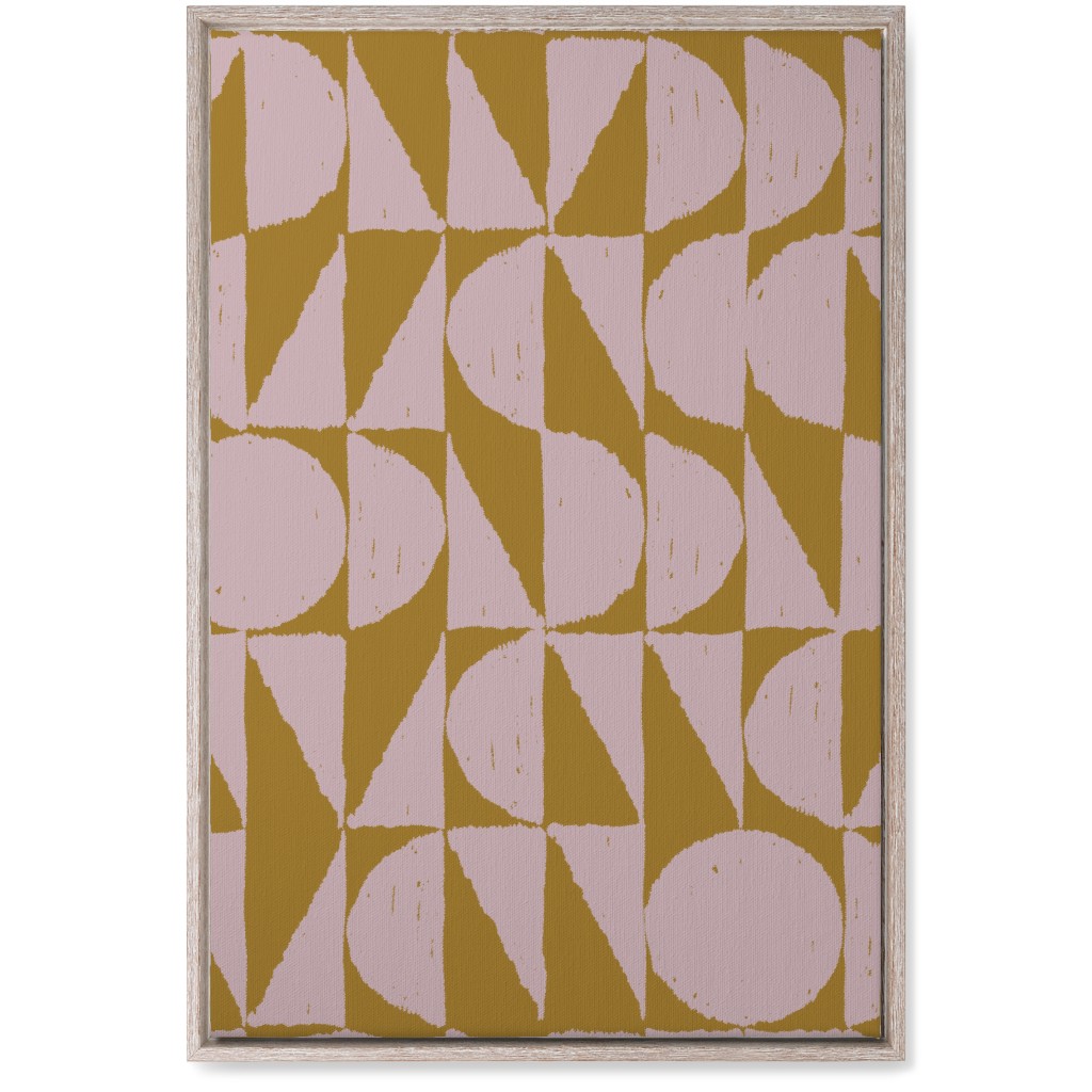 Mod Shapes Wall Art, Rustic, Single piece, Canvas, 20x30, Multicolor